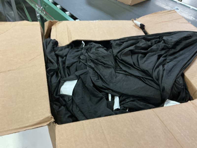 Condition photo showing As Is for LIUJIAYI 30 Pcs Black Stretch Chair Covers - Premium Polyester Spandex Slipcovers for Wedding, Party, Banquet, Dining & Event Chairs Black 30PCS