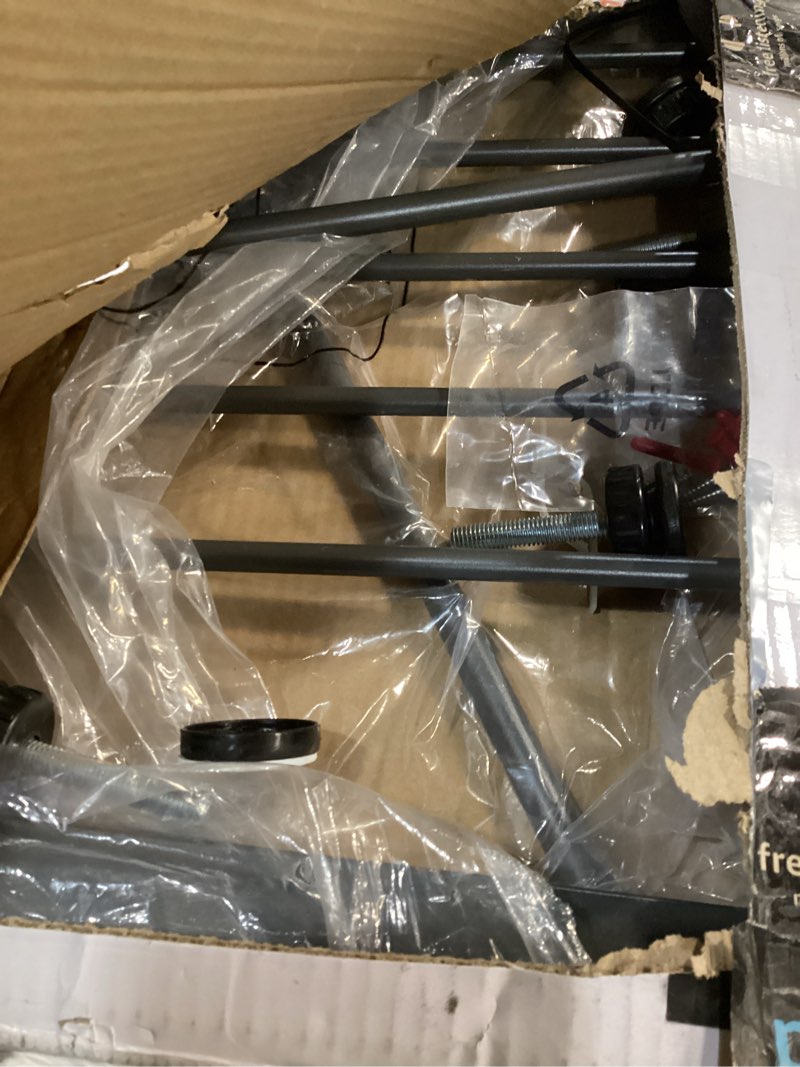 Condition photo showing As Is for MidWest Homes for Pets 29 Inches Tall Walk-Though Steel Pet Gate  Pressure Mounted Dog Gate Measures 29 - 38 Inches Wide & Includes two 3-Inch Extensions  Graphite