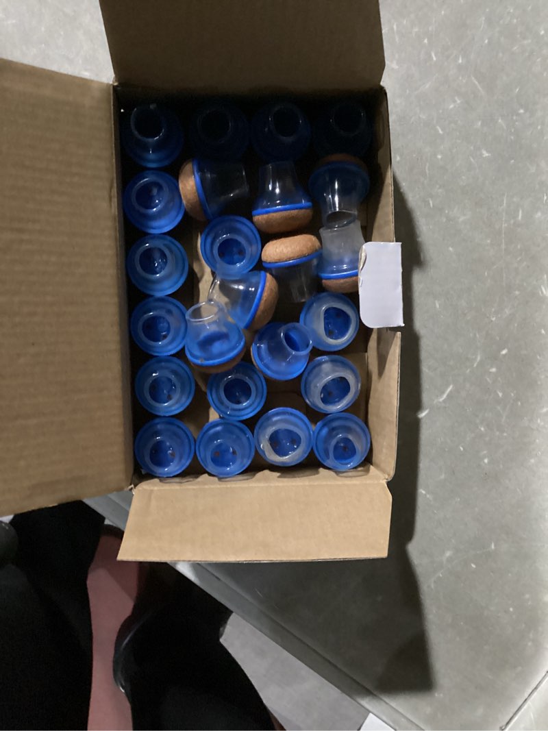 Condition photo showing New/Like New for Chair Leg Floor Protectors for Hardwood Floors, Triple-Layer Design Silicone Chair Leg Caps, 3X Noise Reduction & 3X Anti-Scratch, Premium Durable Protectors for Dining Chairs (24pcs Fit 0.6"-0.75") 24pcs Clear Round-S (0.6-0.75inch)