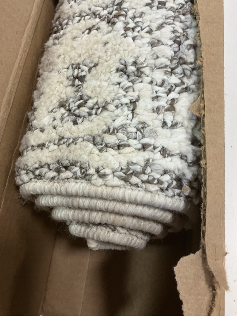 Condition photo showing Good Condition for Loloi Magnolia Home by Joanna Gaines Gigi Collection GIG-02 Ivory/Stone 2'-7" x 4' Accent Rug Rectangular Ivory / Stone 2'7" x 4' (Rectangular)