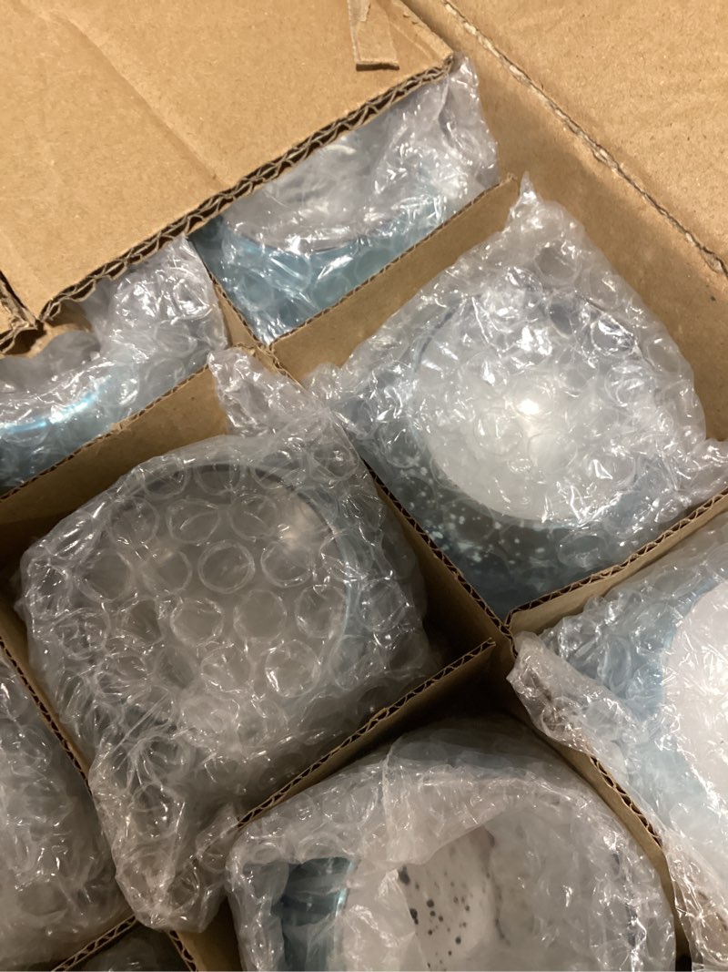 Condition photo showing Good Condition for homemory 12 pcs blue votive candle holders, round mercury glass candle holder, tealight candle holders for table centerpieces, baby showe, anniversary, wedding, home decor, halloween, christmas round blue 12 pack