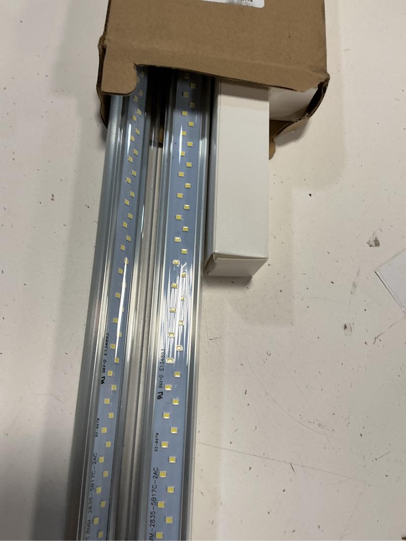 Condition photo showing Good Condition for jesled 2ft t8 led tube light, 12w(30w equivalent), 1680lm, 6000k, ballast bypass, 24 inch f20t12 fluorescent bulb replacement, dual ended, 24” lighting tube fixture (4-pack)