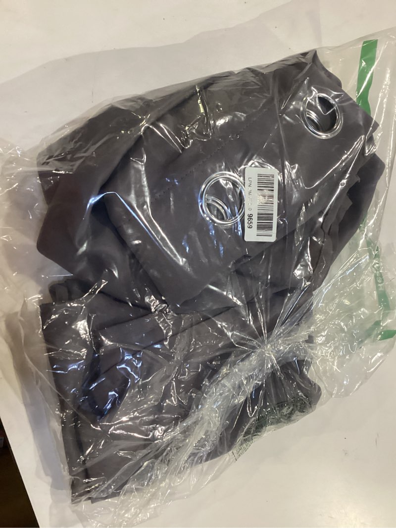 Condition photo showing Good Condition for LEMOMO Blackout Curtains 52 x 84 Inch Long Grey Curtains Set of 2 Panels Thermal Insulated Room Darkening Curtains for Bedroom Grey 52"W x 84"L (Pack of 2)