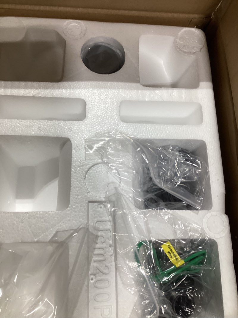Condition photo showing As Is for pool cleaning, aquastrong booster pump pbp 075