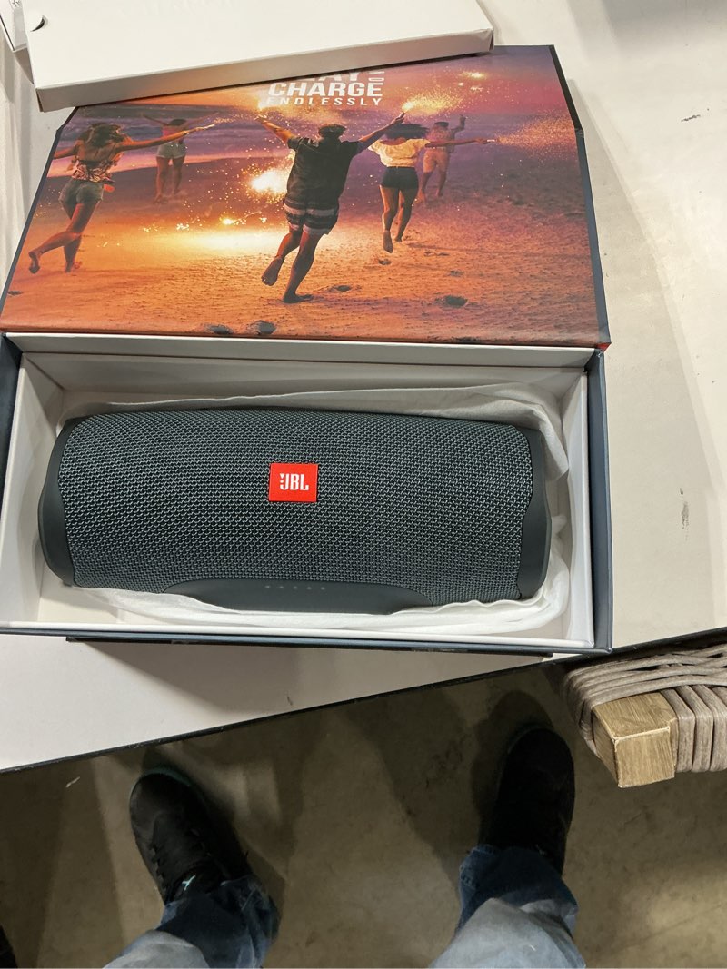 Condition photo showing Good Condition for jbl charge essential 2, portable waterproof speaker with powerbank