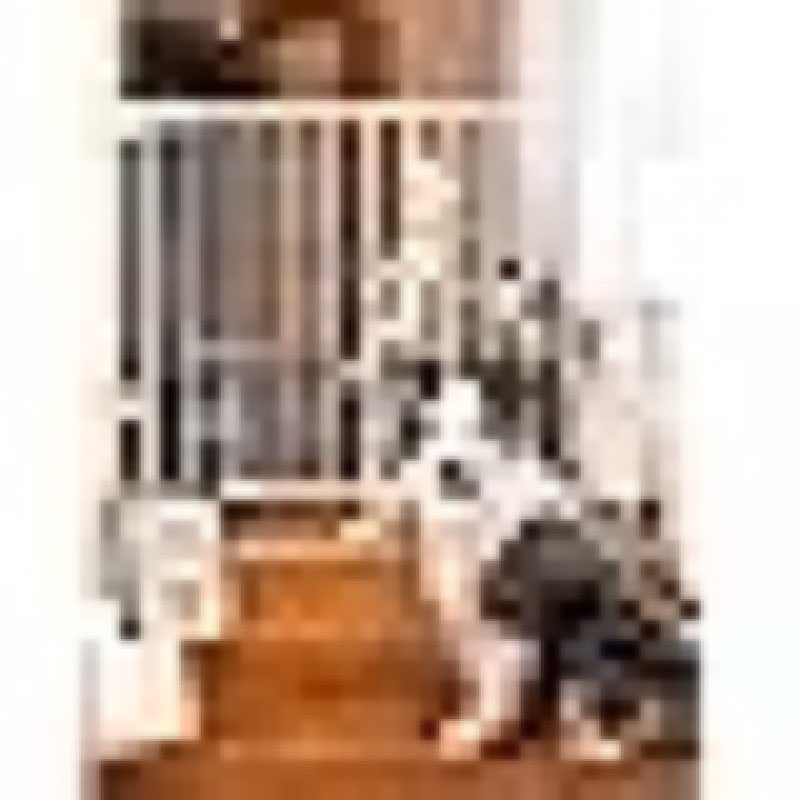 (similar )babelio baby gate for stairs, kitchen & doorways, no bottom bar| easy installation| one-handed operation| auto-close| hardware mount (drill needed) safety dog gate