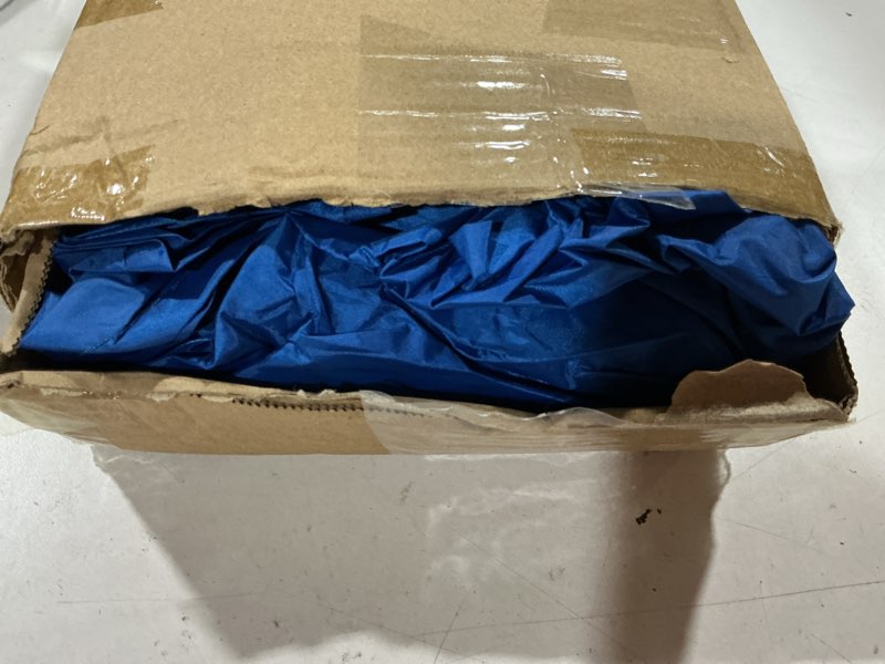 Condition photo showing As Is for canopy replacement top only, 300d wateproof pop-up canopy tent top cover with ropes, instant canopy top sunshade silver coated for garden patio camping royal blue 8*8ft