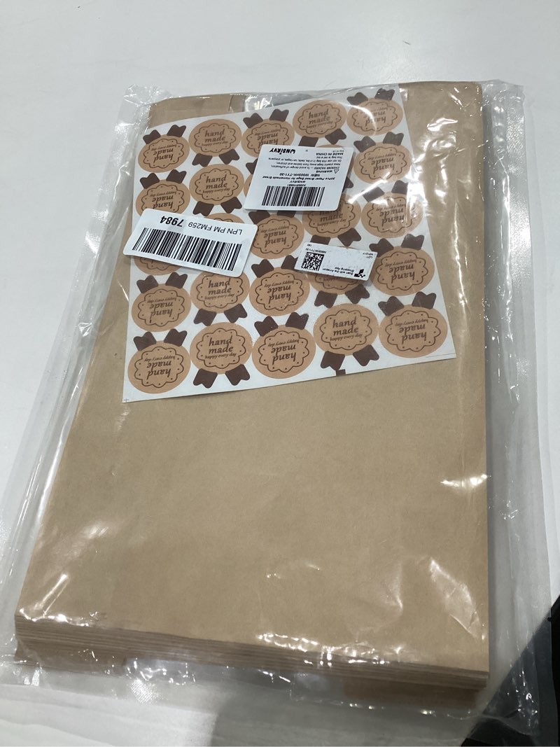 Condition photo showing Good Condition for 30 Pack Large Bread Bags for Homemade Sourdough Bread - Kraft Paper Storage Bakery Bags with Clear Window Bonus 50 Seal Stickers for Sourdough Sandwich (13.7x8.2x3.5 Inches, Brown) ?Brown 30 Pack