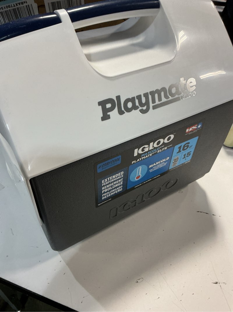 Condition photo showing Good Condition for igloo classic playmate coolers | insulated hard shell cooler chest carbonite 16 qt - 30 can