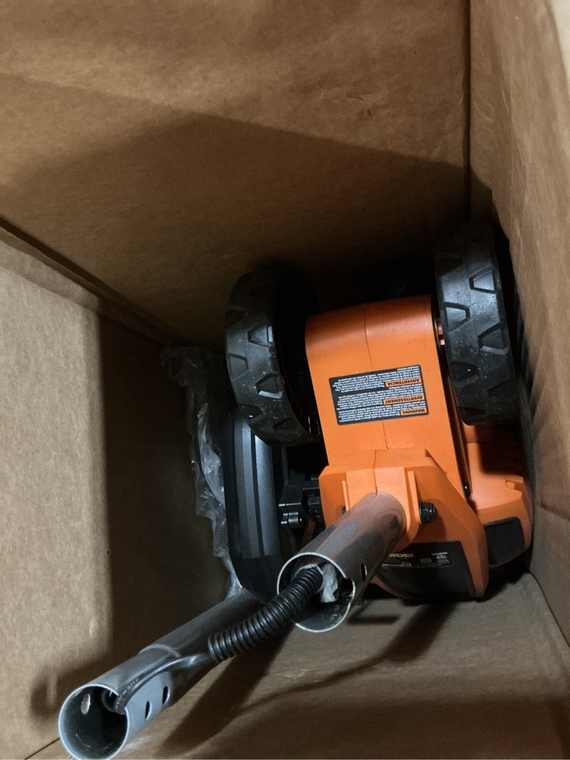 Condition photo showing As Is for worx electric lawn edger, 12 amp 7.5" trencher for lawn landscaping, wg896 | 3-position adjustable cutting depth, lawn edging & trenching dual use, corded