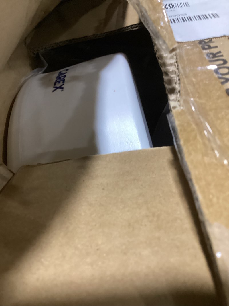 Condition photo showing Good Condition for Carex 3.5 Inch Raised Toilet Seat with Arms, Elongated Toilet Seat Riser, Up to 250 lbs Capacity, Elevating & Raising Seat for Elderly & Handicap, Universal, Slip-Resistant with Padded Handles, White