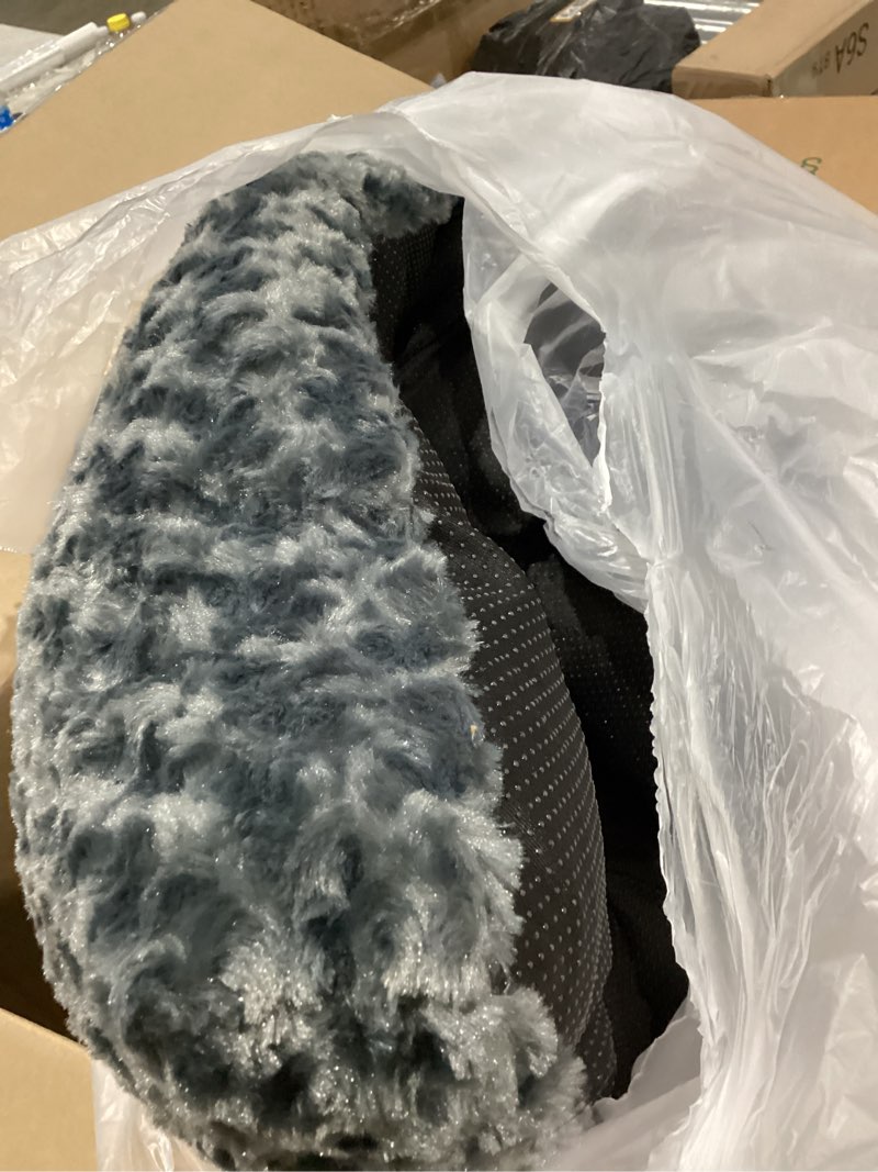 Condition photo showing Good Condition for ksiia washable dog bed deluxe plush dog crate beds comfy kennel pad anti-slip pet sleeping mat for large, jumbo, medium, small dogs breeds, 41" x 27", dark grey dark grey 41.0"l x 27.0"w x 4.0"th