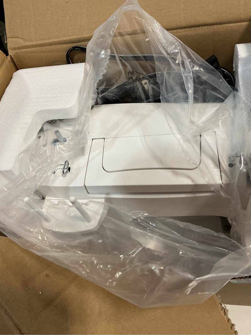 Condition photo showing As Is for SINGER MX60 Lightweight & Portable Sewing Machine with Accessory Kit & Foot Pedal | 57 Stitch Applications, LED Light & 4-step Buttonhole | Great for Crafts & Mending