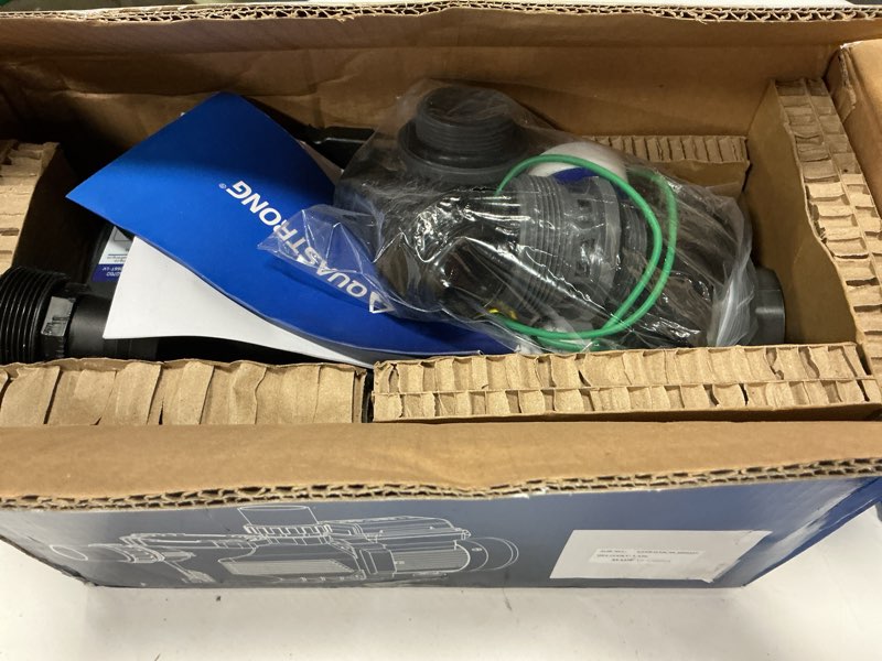 Condition photo showing Good Condition for aquastrong 3/4 hp above ground pool pump with timer, 115v, 4332gph, 1.25"&1.5''connection, high flow, powerful self primming swimming pool pumps with filter basket