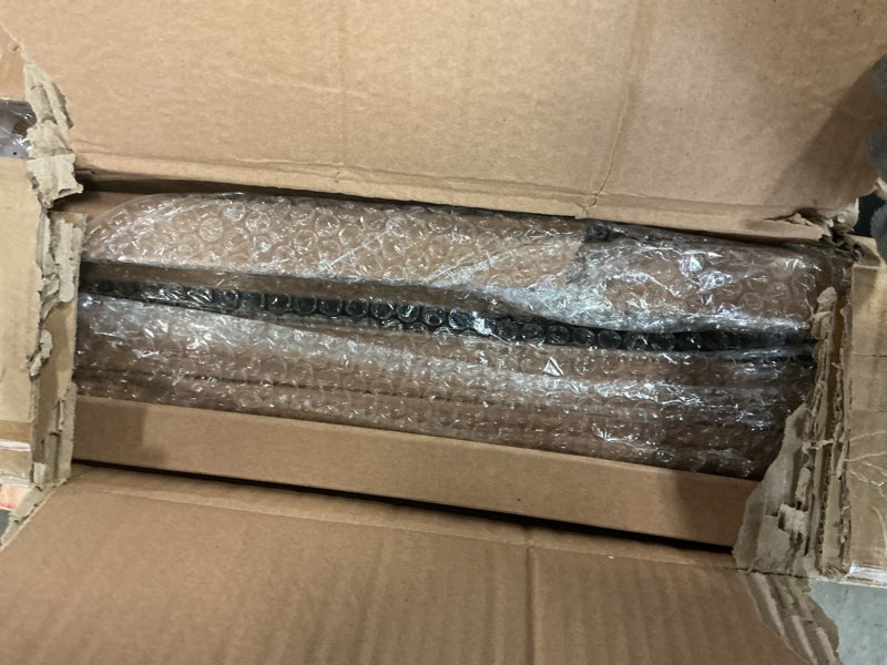 Condition photo showing Good Condition for FREDBECK 36X84(Double 18x84) Bifold Door Frosted Glass Brown Sliding Closet Barn Doors with Hardware Kit Included, Water-Proof PVC Surface for Bedroom,Bathroom,Assembly Required Wood 36" (18"x2) x 84"