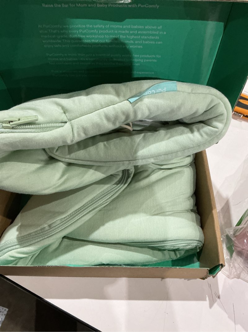Condition photo showing Good Condition for purcomfy supersoft sleep sack 1.0 tog, premium bamboo viscose baby sleeping bag 2-way zipper sleep sack baby wearable blanket sage 3-6 months