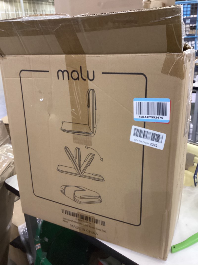 Condition photo showing As Is for malu Extra Large Padded Floor Chair w/Back Support - Japanese Chair Meditation Cushion, Comfortable Folding Backrest, Removable Easy Wash Cover Forest Teal