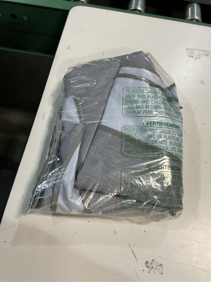 Condition photo showing Good Condition for softalker vinyl tablecloth rectangle, outdoor 100% waterproof oil proof plastic edge binding table cloth, heavy duty thick wipeable pvc table covers for picnic dining party - 54 x 108 inch, light grey light grey 54" x 108" (rectangular)