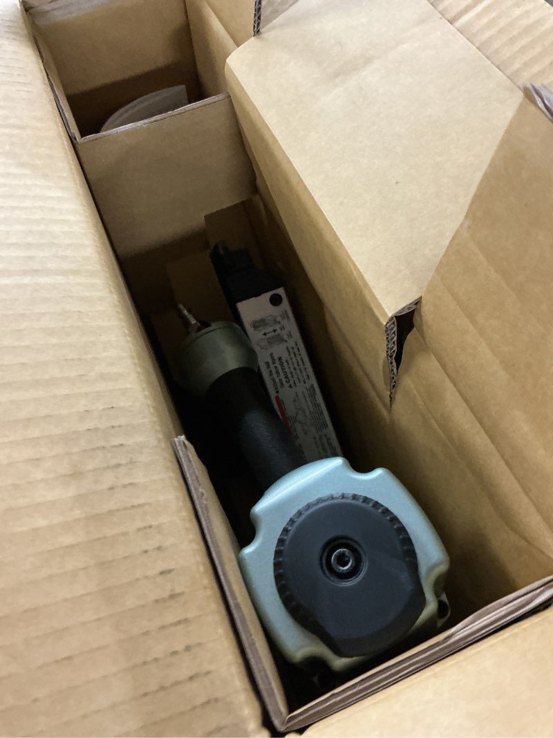 Condition photo showing As Is for metabo hpt 2-1/2-in corded pneumatic metal-connecting nailer