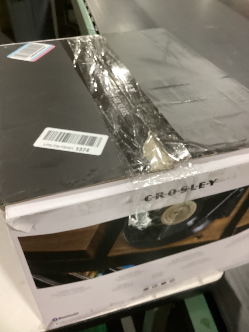 Condition photo showing Good Condition for Crosley CR7502A-WA Riff 3-Speed Bluetooth Vinyl Record Player Turntable with Matching Stereo Speaker