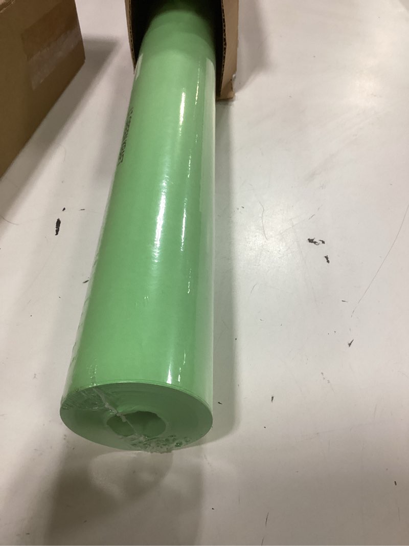 Condition photo showing New/Like New for USA Made 18" x 1200" Light Green Paper Roll, 45 lbs Thickness, Kraft Paper for School, American Quality Colored Kraft Paper Roll, Bulletin Board - Non-Toxic, Odorless, Safe for Kids 1 Roll 18"W x 1200"L Light Green