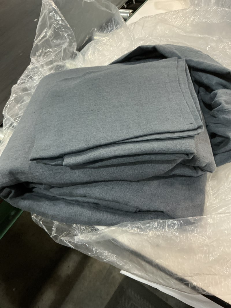 Condition photo showing Good Condition for european linen duvet cover set, full/queen, nightfall