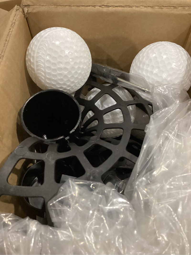 Condition photo showing Good Condition for furlihong 388bh baseball pitching machine, 4 adjustable angles, 3 pitch angles, power bank/battery powered, includes 9 training balls, for beginners