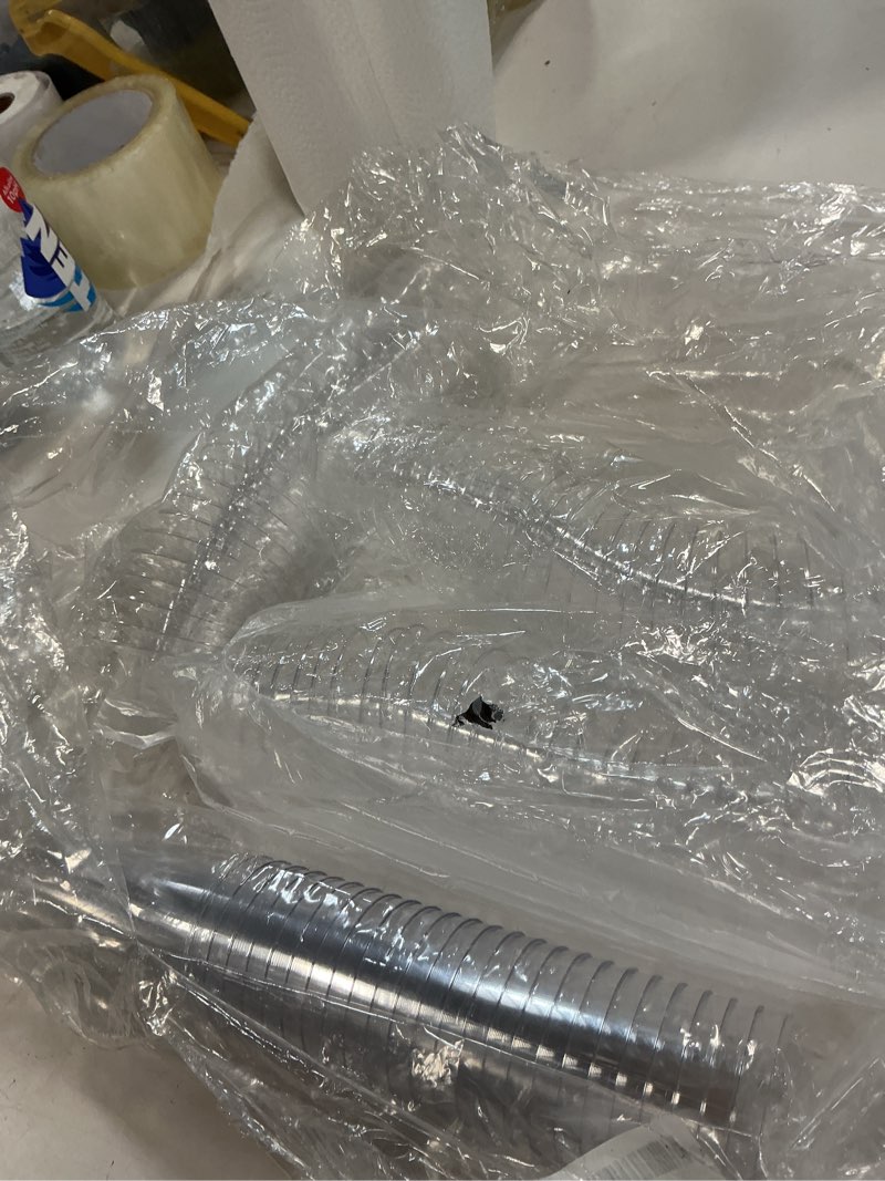 Condition photo showing Good Condition for guanqiao plastic champagne flutes 100 pack, 5.5 oz clear disposable plastic champagne glasses, wine glasses cups for wedding celebration birthday party wine tasting new years eve party supplies clear 100-pack