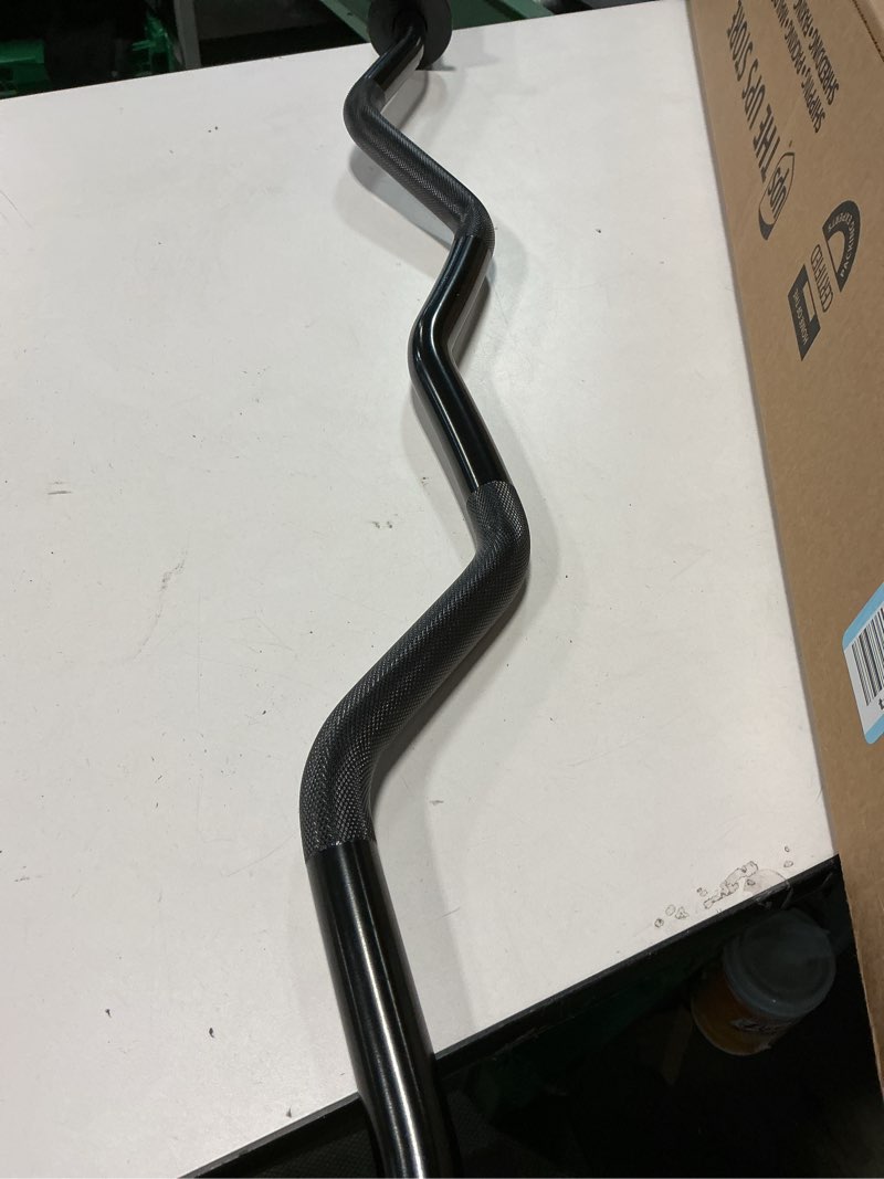 Condition photo showing As Is for Body-Solid Black Olympic 47" Curl Bar