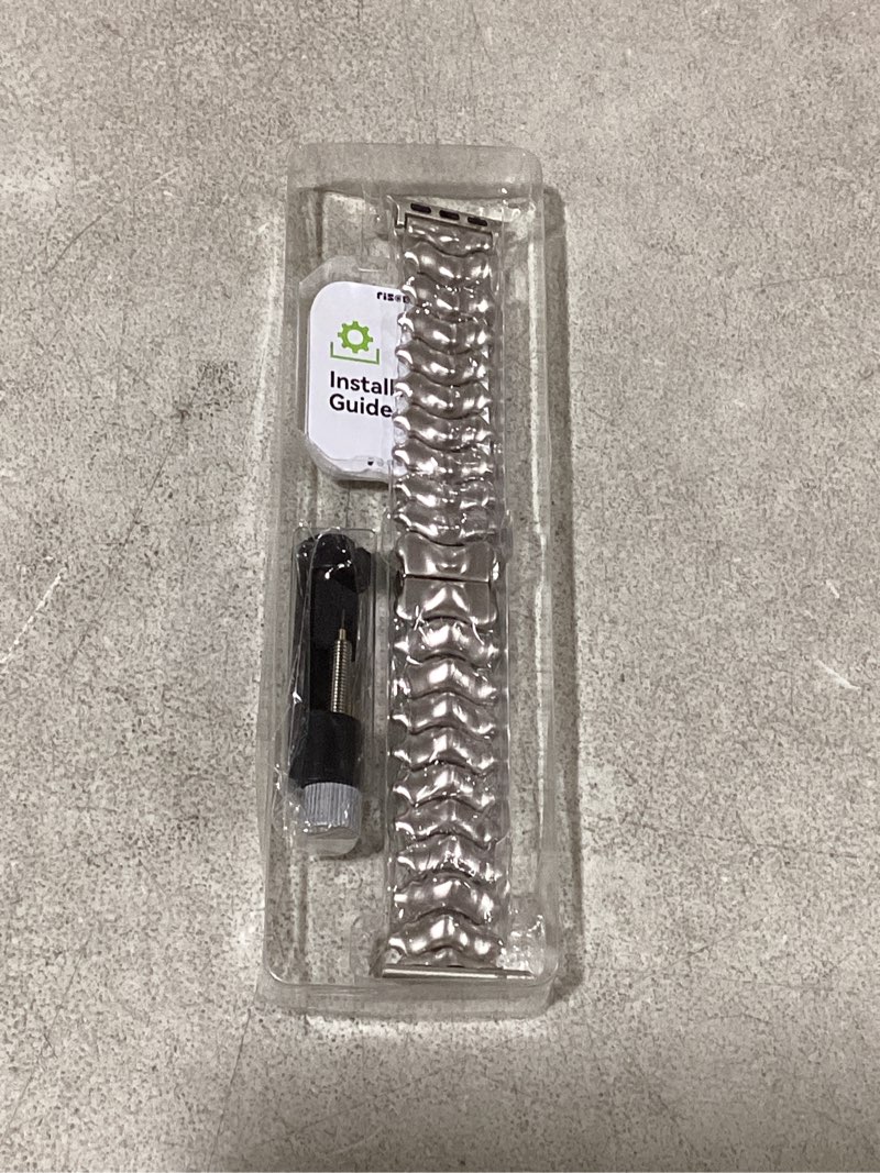 Condition photo showing New/Like New for spine metal band compatible with apple watch series11/10/9/8/7/6/5/4/3/2/se3 2 1 /ultra3 2 1 women men,unique niche watch band for iwatch bands 38mm 40mm 41mm 42mm 44mm 45mm 49mm starlight 41/40/38/42mm(series 10/11)