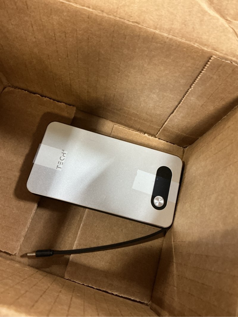 Condition photo showing As Is for tech squared 10k mah power bank