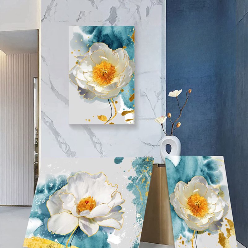 Peony Flower Canva Wall Art