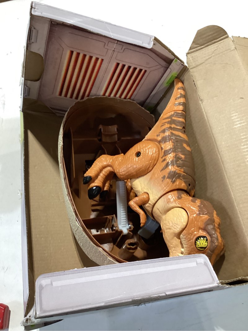 Condition photo showing As Is for Jurassic World Interactive Toy Dinosaur & Egg, Hatch & Train Your own Baby Dino with 100+ Sounds & Reactions, Kids Toys for Boys & Girls Aged 5 & Up