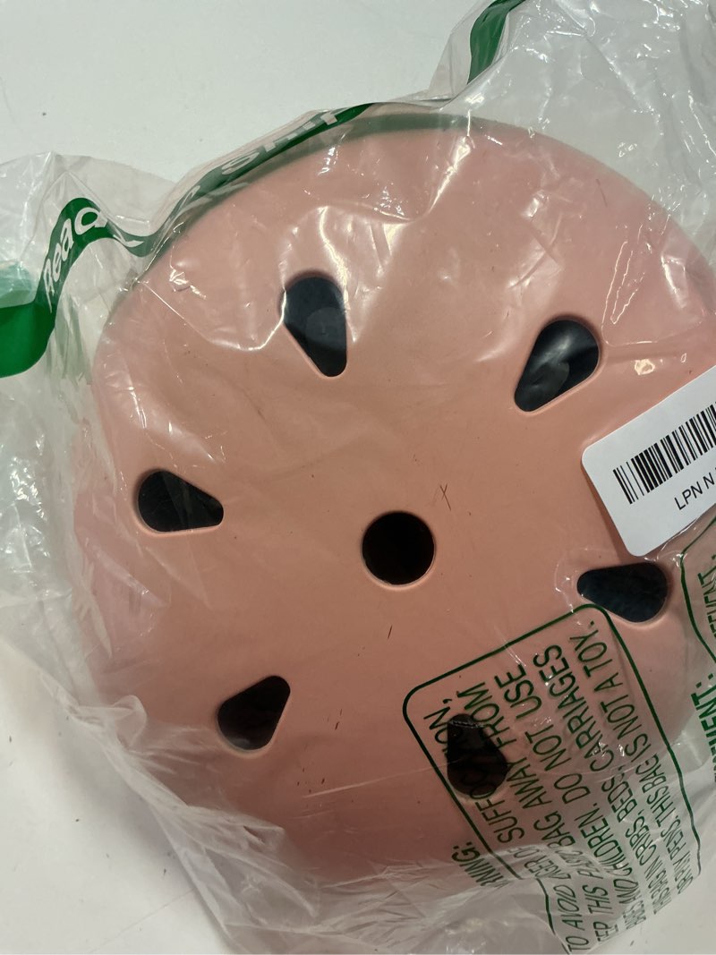 Condition photo showing As Is for momnlittle kids bike helmet with quick pinch-free magnetic buckle cpsc certified bike helmet for toddler boys and girls x-small: 18.8" - 20.08" peach pink