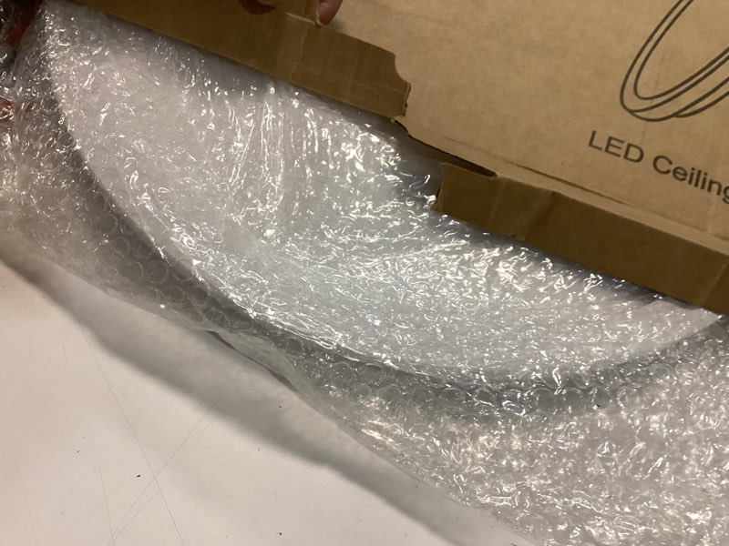 Condition photo showing Good Condition for libtit Large LED Ceiling Light 16.5Inch, 4200LM 36W Bright Flush Mount Lights for Ceiling, 3000K/4500K/6000K White Surface Mount Lighting Fixture for Bedroom Kitchen Livingroom Shops White 16.5In-1Pack