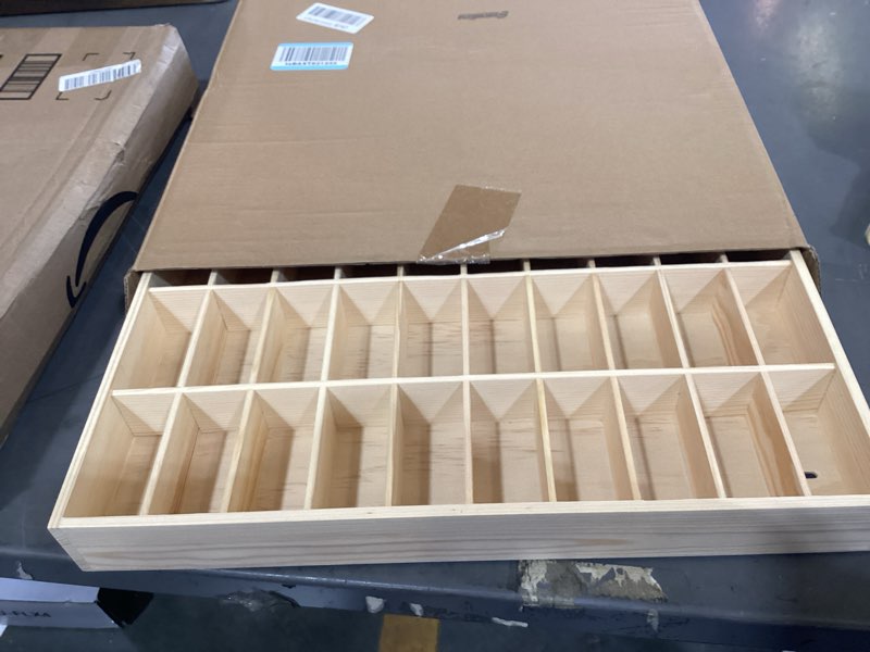 Condition photo showing New/Like New for seenelling hot 1/64 diecast wheels display case holds toy cars wooden wall mount car display shelf storage organizer case for toy collectibles, wheel, model, 10 layers (60 spaces) 60 spaces 1