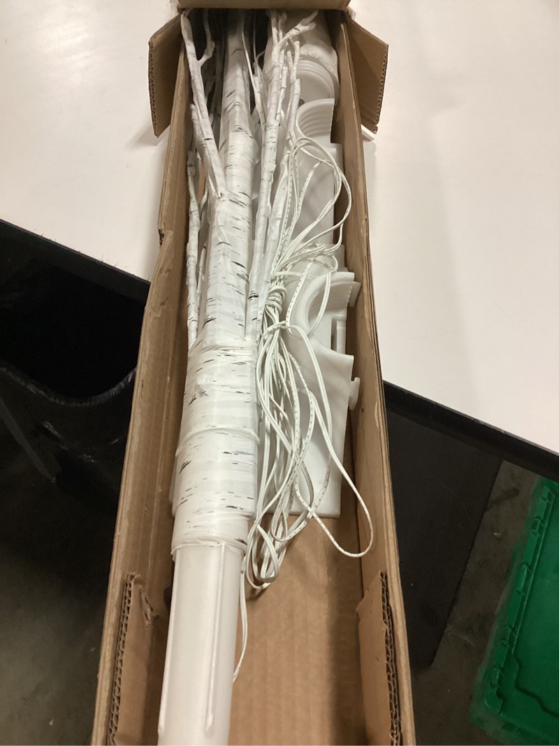 Condition photo showing item condition for Lighted Birch Tree, 6ft 96LED Birch Tree Lights,Artificial Twig Tree Light 9Modes Timer for Indoor Outdoor Christmas Halloween Easter Tree Home Party Wedding Decor,Warm & Cool White