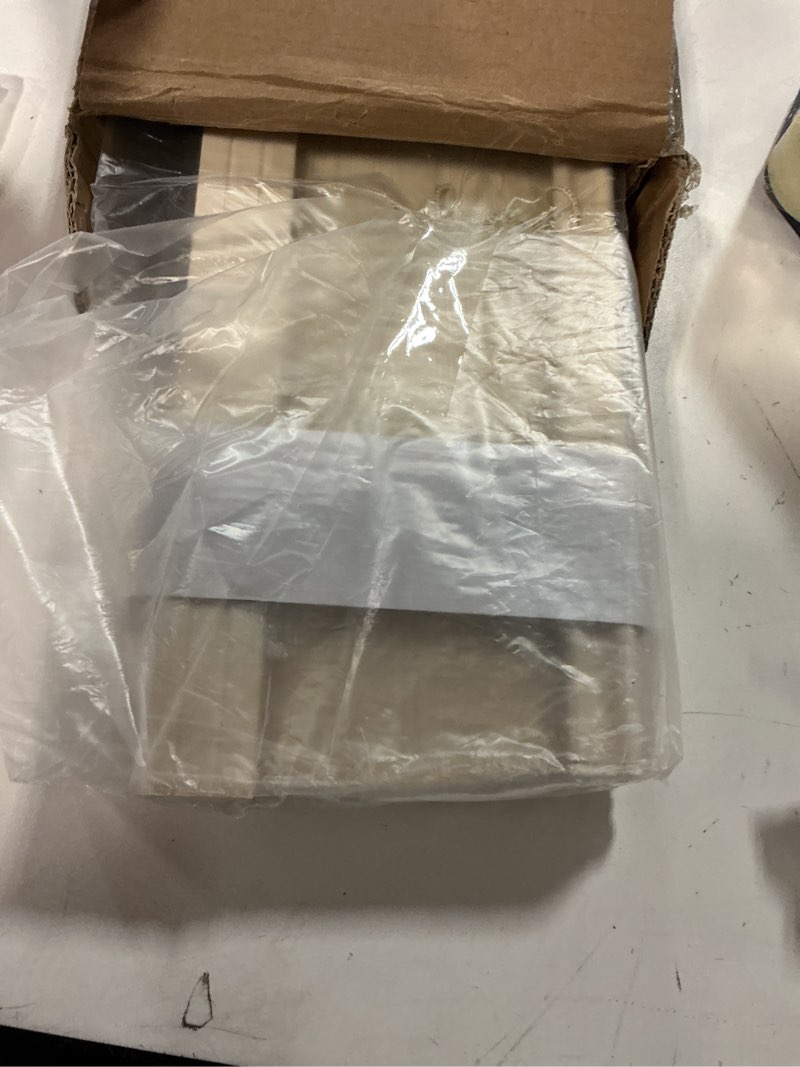 Condition photo showing New/Like New for unishades blinds for indoor windows 1" vinyl l-shaped slats cordless mini blinds for home, 27" w × 64" h - beige beige 27" w × 64" h