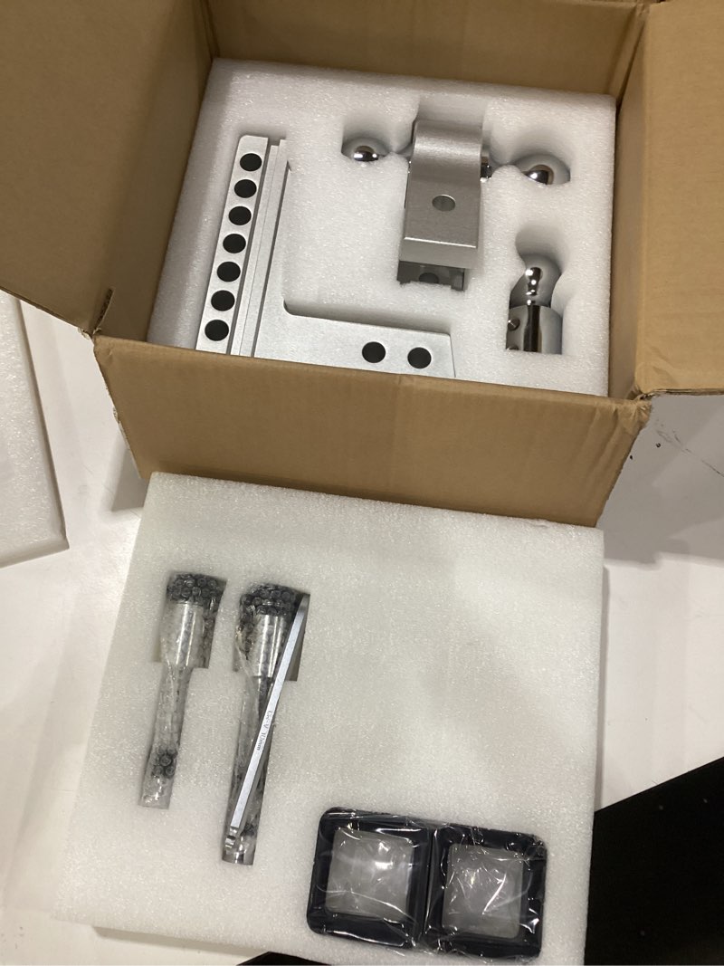 Condition photo showing New/Like New for geargo trailer hitches tow,heavy duty adjustable 8.3“inch drop trailer hitch ball mount- fits 2" receiver,12,500 lbs gtw, triple hitch balls (2", 2-5/16", 1-7/8") - tow hitch ball mount