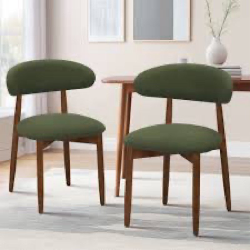 Maylon Upholstered Solid Wood Side Chair Dining Chairs