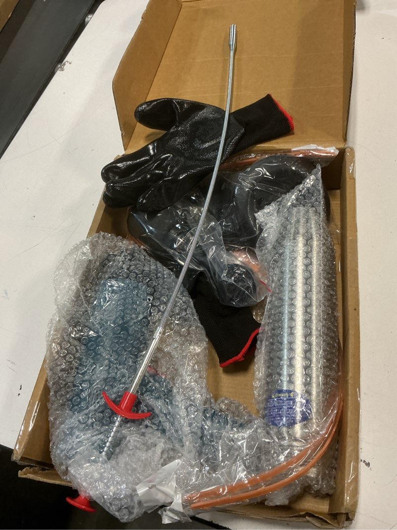 Condition photo showing Good Condition for electric toilet plunger clog remover: high pressure air drain blaster clog remover for bathroom bathtub floor drain clogged
