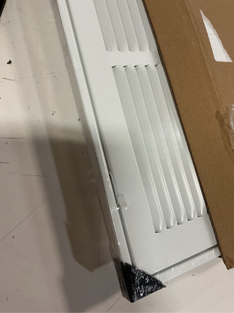 Condition photo showing New/Like New for return air grille,air return vent cover grill for ceiling and wall,steel hvac a/c vent cover grill fits duct opening 14"w x 14"h,holds 1" thick ac filter 14''w×14''h