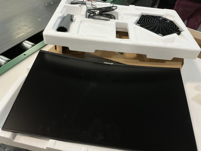 Condition photo showing Working Condition Verified for SANSUI Curved Monitor 24 inch 100Hz USB Type-C Computer Monitor with Built-in Speakers- MPRT 1ms,Adaptive Sync,HDR,1500R,VESA 75x75mm Compatible, for Home and Office(ES-24C1) 24 Inch FHD 100Hz Curved Monitor USB-C Speakers