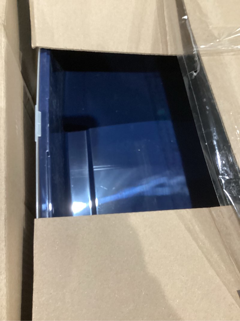 Condition photo showing As Is for IRIS USA XX-Large Side Entry Cat Litter Box, Open Top Extra Large Litter Box for Big Cats and Multi-Cat Households, High Sided Scatter Shield, Easy to Clean, 30" L x 20" W x 14" H, Navy XXL Side Entry Navy
