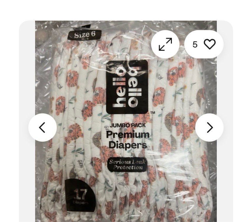 Hello Bello Premium Baby Diapers 17 Count Size 6 Serious Leak Protection NEW