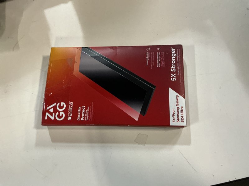 Condition photo showing New/Like New for ZAGG InvisibleShield Glass Elite Samsung Galaxy S24 Ultra Screen Protector - Ultra-Strong Aluminosilicate, Enhanced Scratch Resistance, Recycled Materials, EZ Apply, Fingerprint and Smudge Resistant