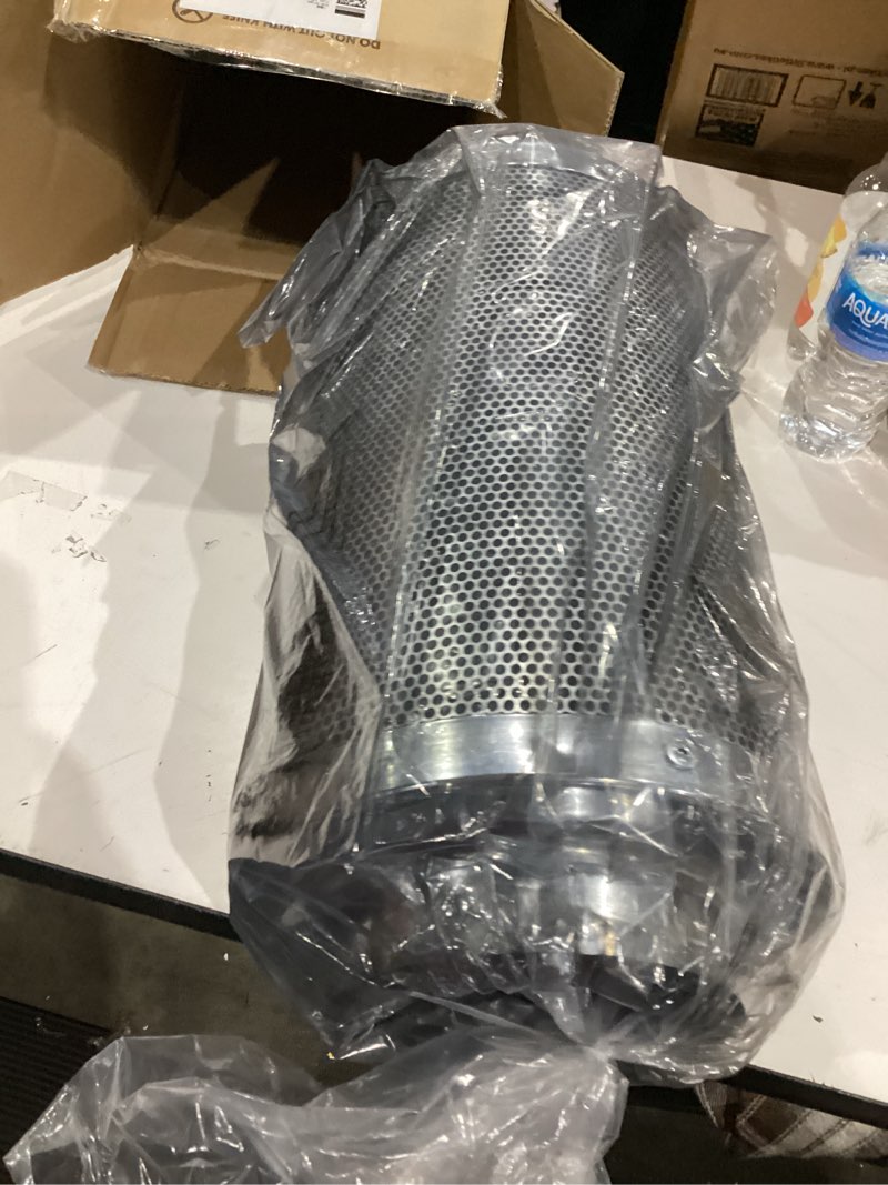 Condition photo showing Good Condition for vivosun 6 inch air carbon filter smelliness control with australia virgin charcoal for inline duct fan, grow tent, pre-filter included, reversible flange 6"x 16" 8.9" x 8.9" x 15.8" silver