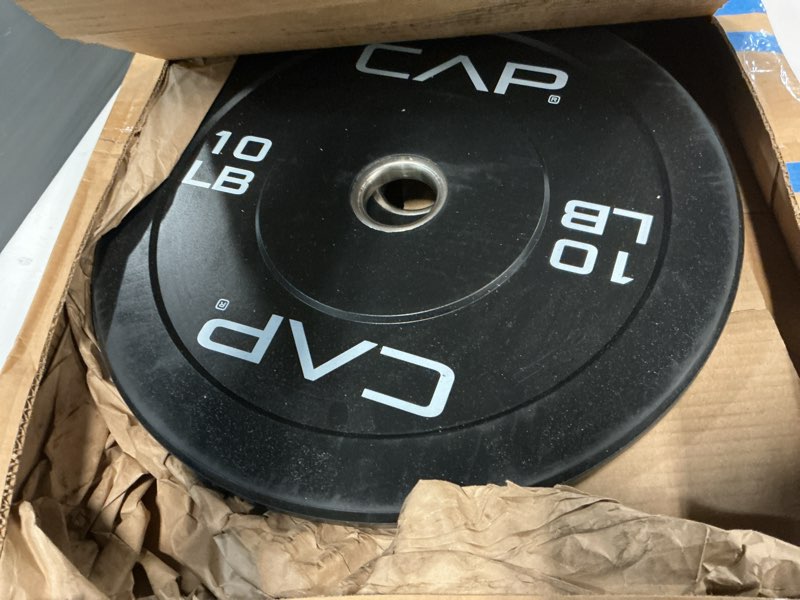 Condition photo showing Good Condition for cap barbell rubber olympic bumper plate | multiple options/colors