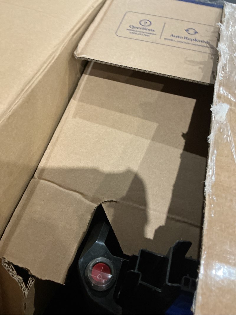 Condition photo showing As Is for bissell turboclean pet xl upright carpet cleaner, upholstery tough stain tool & formula included, 3746 turboclean xl