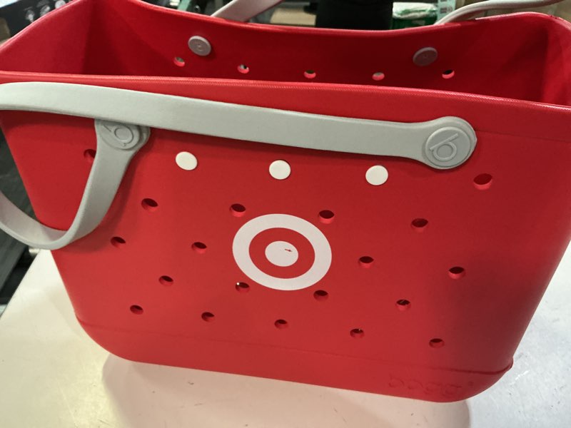 Condition photo showing Good Condition for bogg bag original bullseye tote bag - red